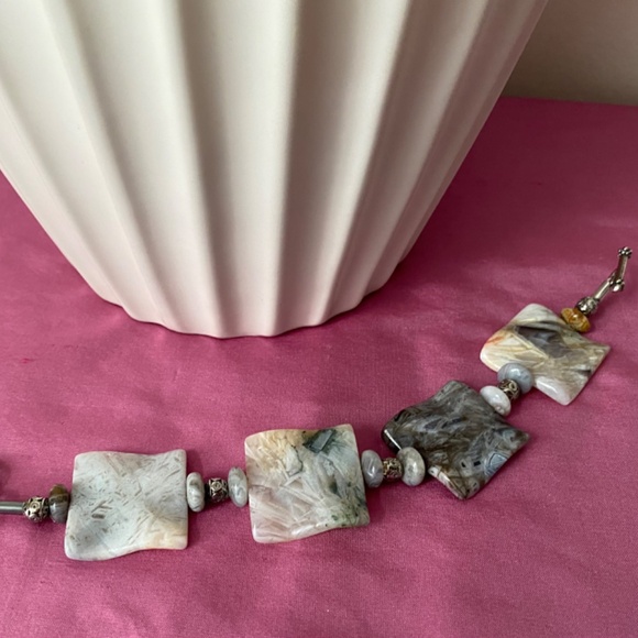Natural Stone Hand Crafted Necklace and Bracelet - Picture 2 of 7